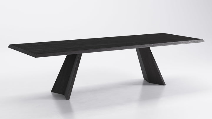 Icaro Dining Table Oak Wood Wild Carbon 118" Showroom Model Calligaris 118 1/8" x 43 3/8" : Rectangular Shaped OAK P2JW: WILD CARBON