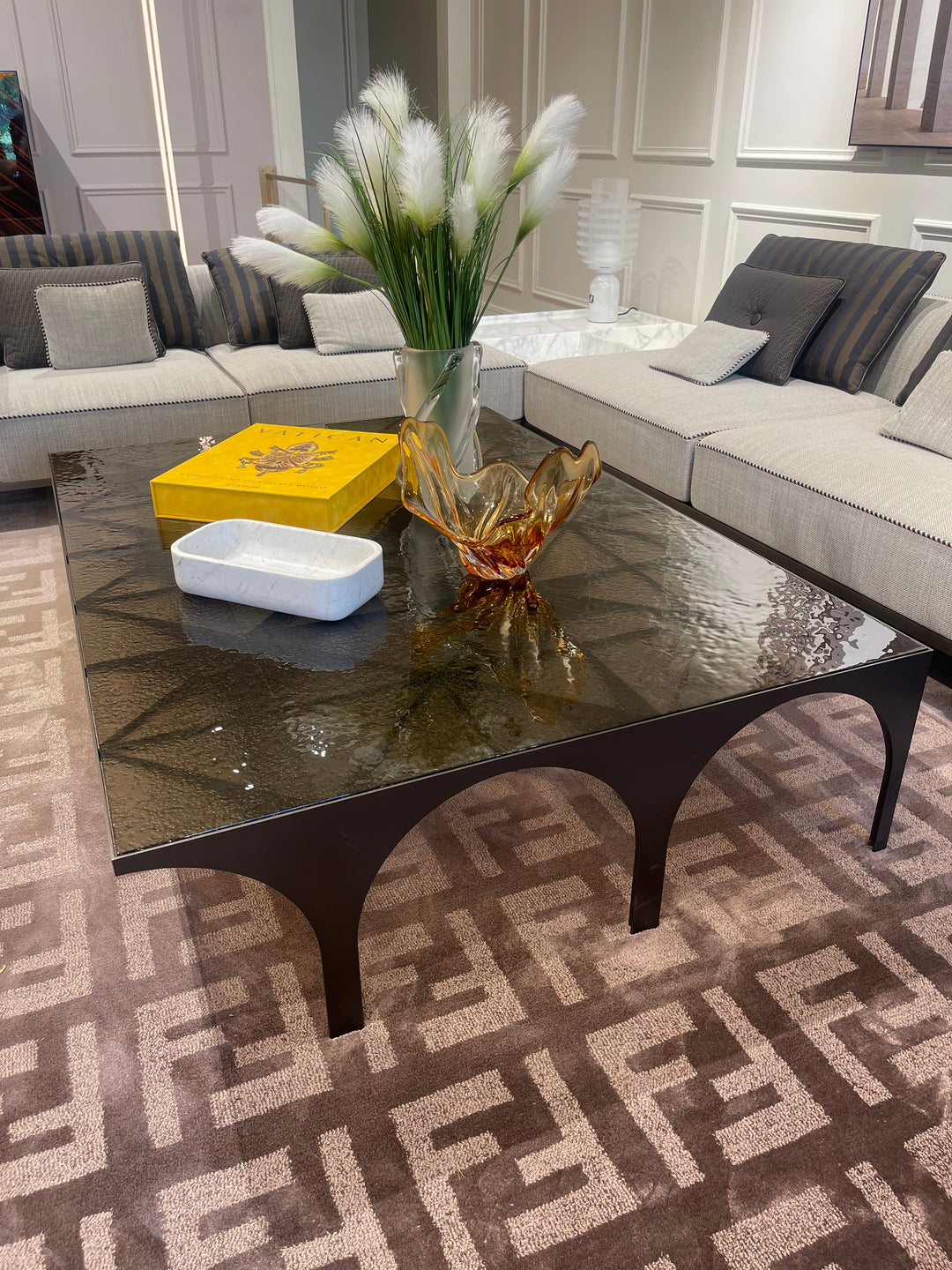 Metropolis Large Coffee Table Showroom Model Rugs Fendi Casa
