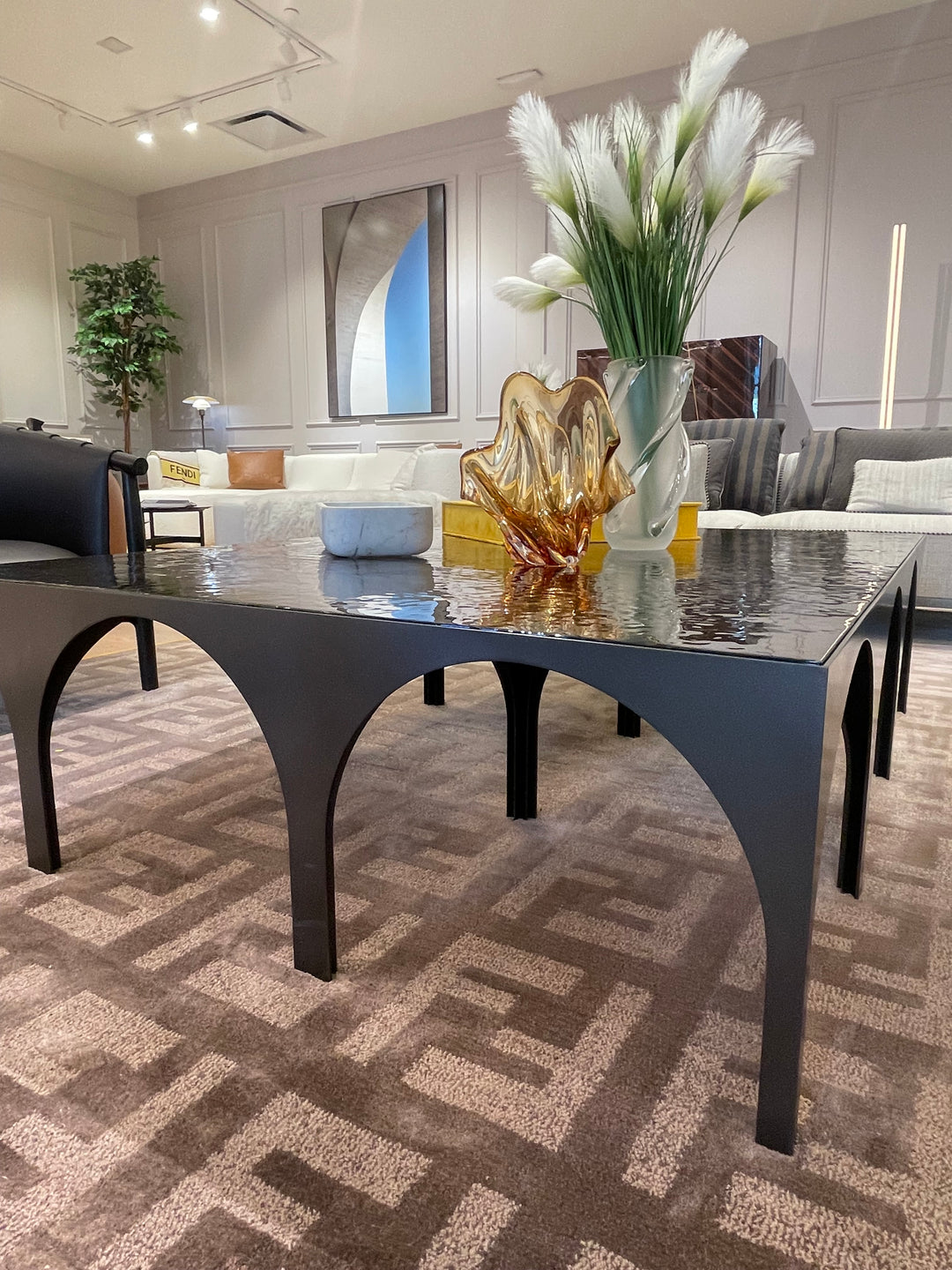 Metropolis Large Coffee Table Showroom Model Rugs Fendi Casa