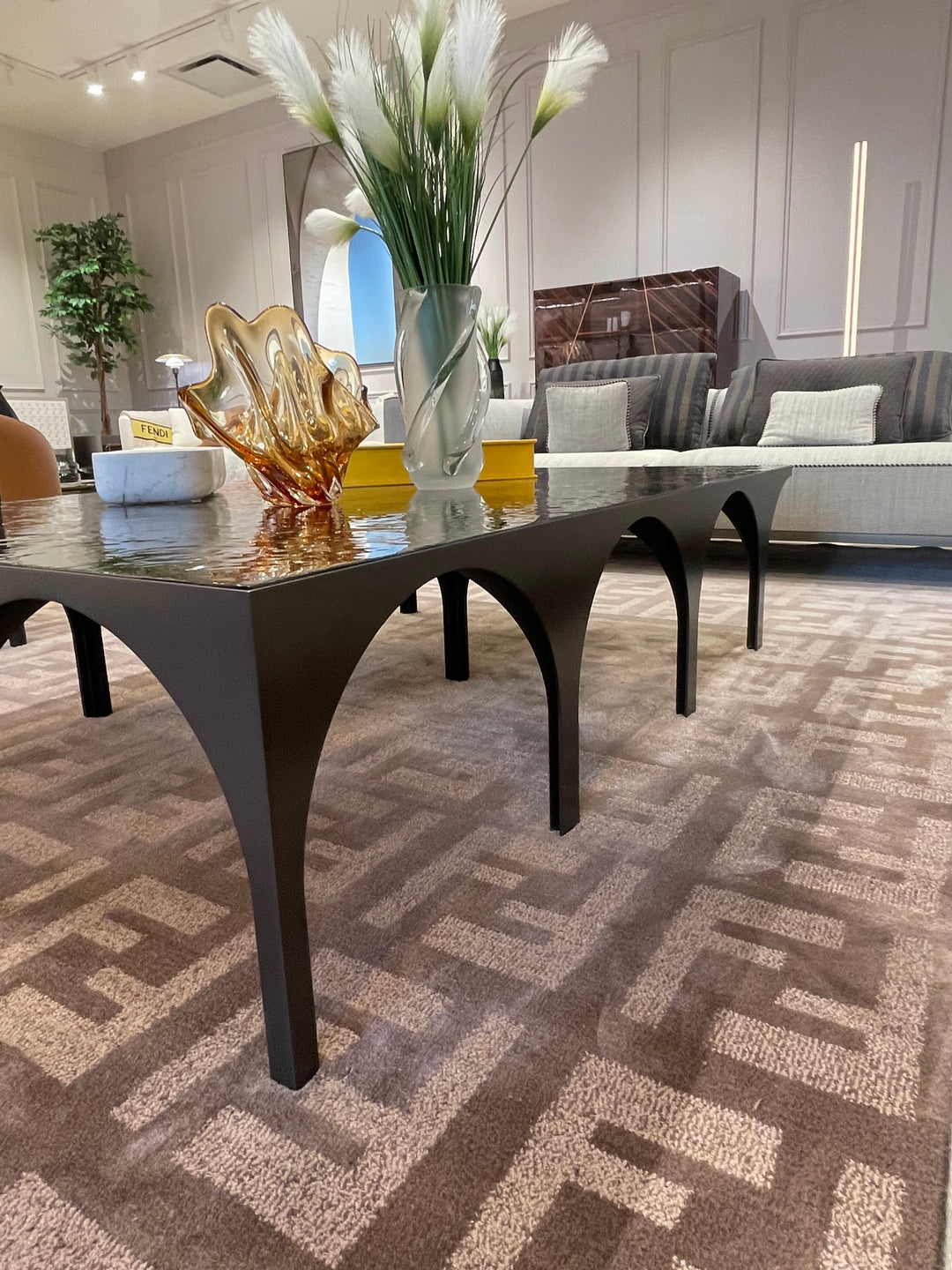 Metropolis Large Coffee Table Showroom Model Rugs Fendi Casa