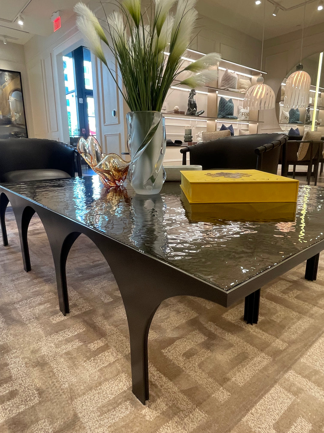 Metropolis Large Coffee Table Showroom Model Rugs Fendi Casa