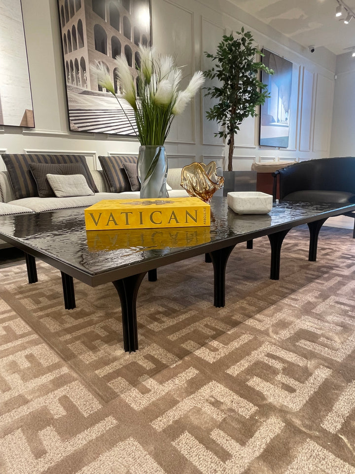 Metropolis Large Coffee Table Showroom Model Rugs Fendi Casa
