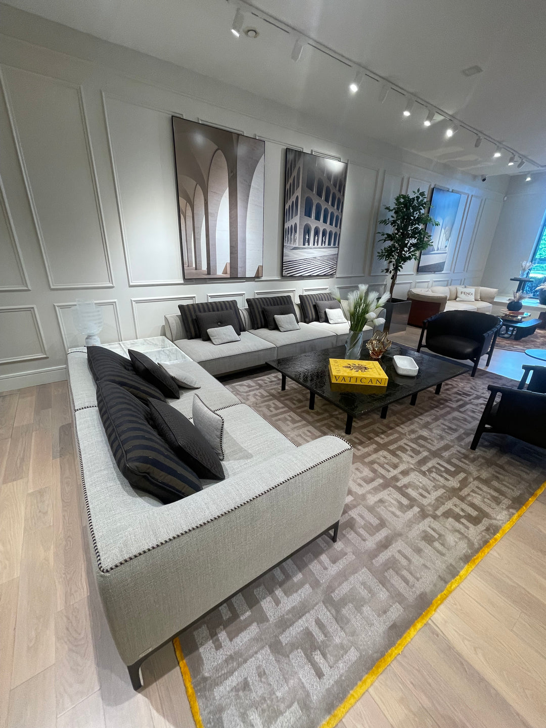 Five Sectional Sofa Showroom Model Sectional Sofa Units Fendi Casa