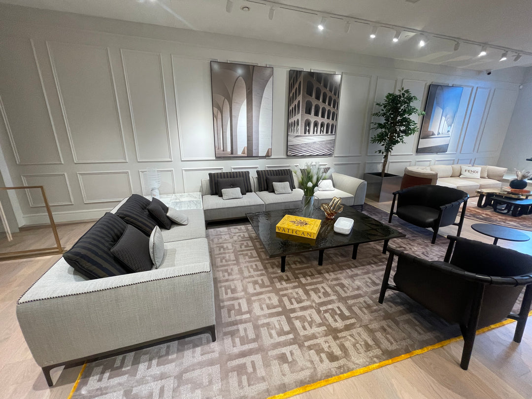 Five Sectional Sofa Showroom Model Sectional Sofa Units Fendi Casa