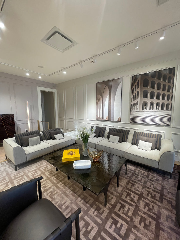 Five Sectional Sofa Showroom Model Sectional Sofa Units Fendi Casa