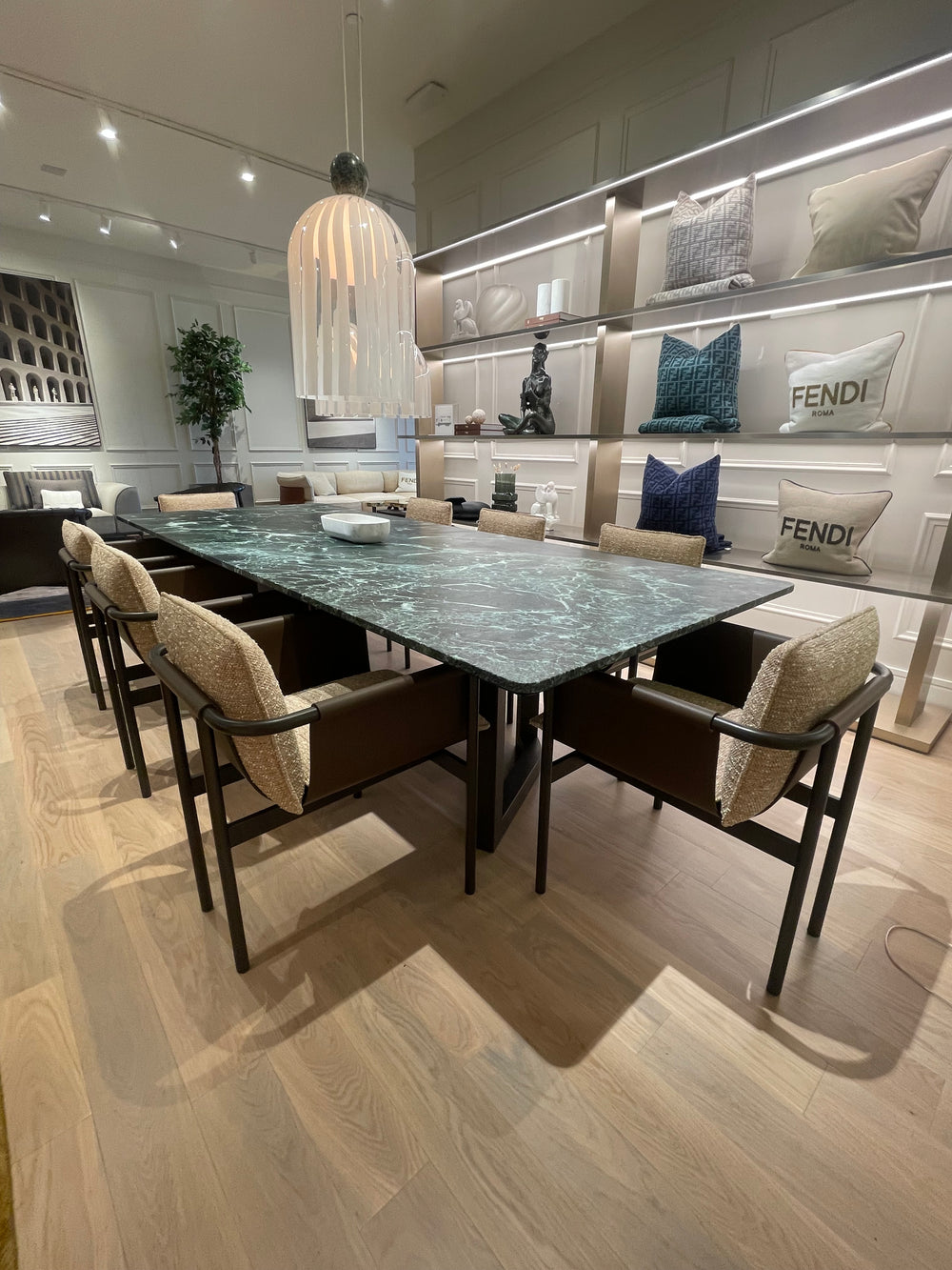 Ford Dining Table Verde Alpine Showroom Model Dining Table Fendi Casa