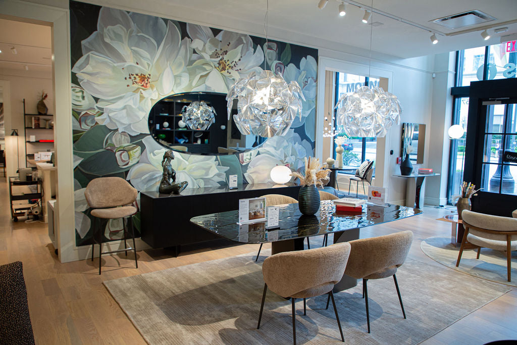 Twins Dining Table Nilo Bronze Glass SHOWROOM MODEL Dining Tables Calligaris