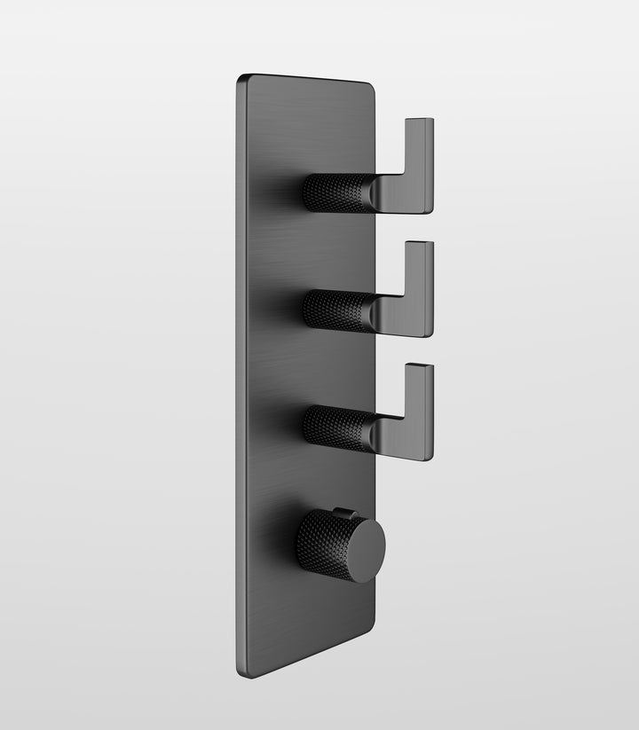 Inciso Thermostatic Trim With 3 Volume Controls Showers GESSI Default Title