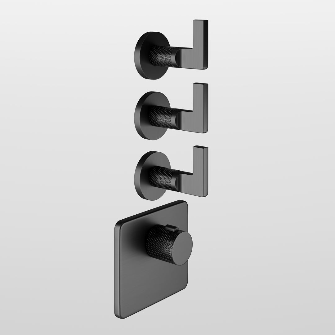 Inciso Thermostatic Trim With 3 Volume Controls Showers GESSI   