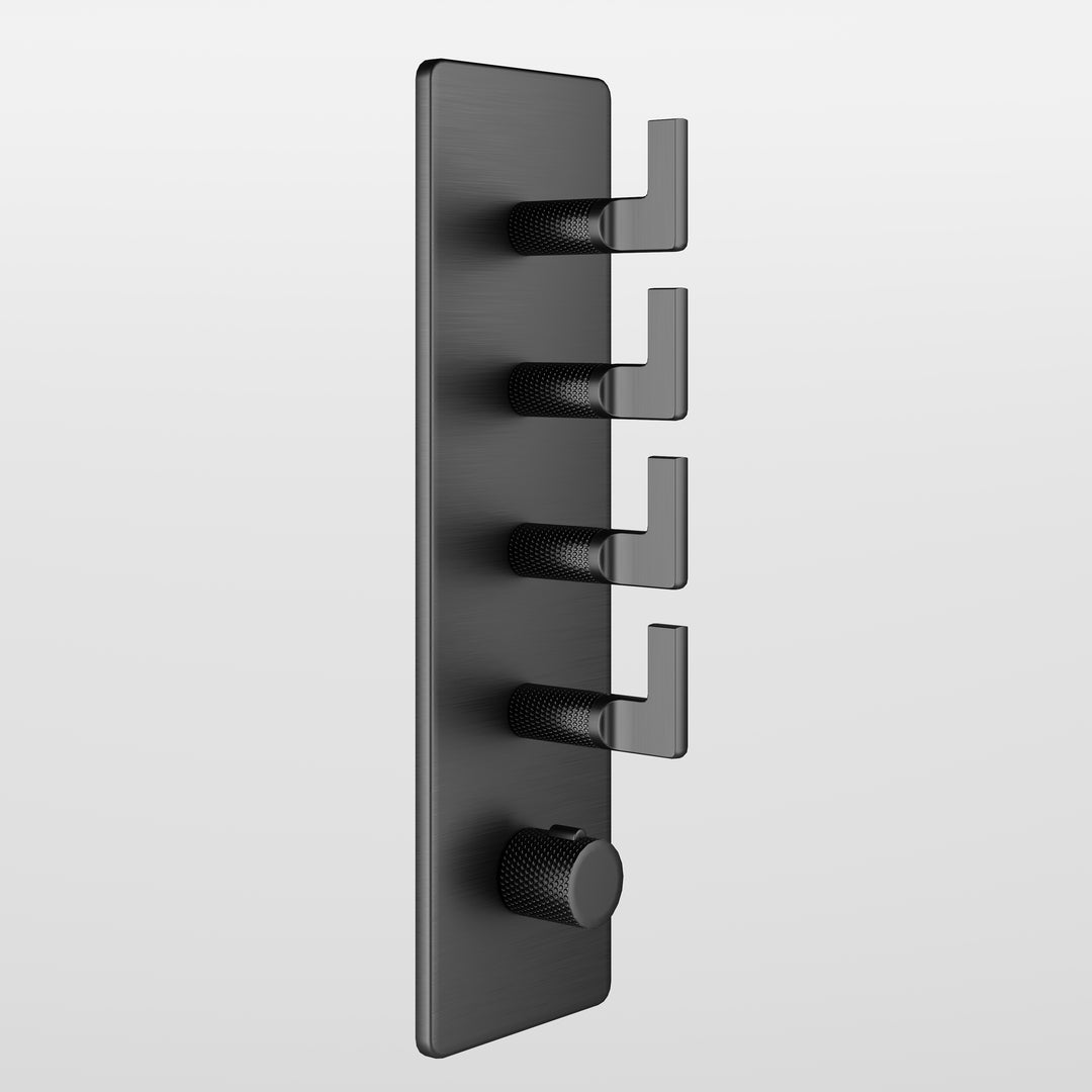 Inciso Thermostatic Trim With 4 Volume Controls Showers GESSI Cromo  