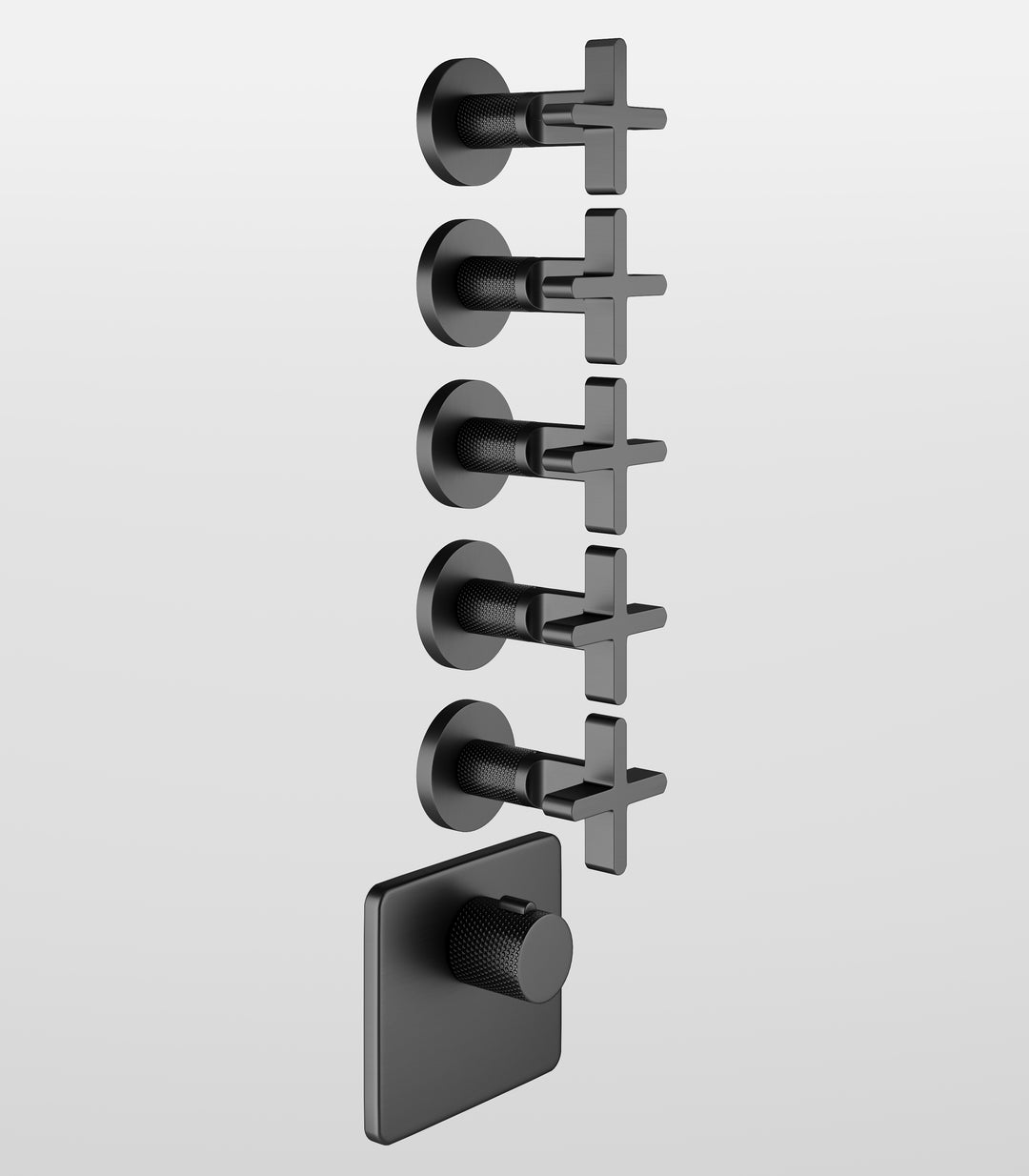 Inciso Thermostatic Trim With 5 Volume Controls Showers GESSI Cromo  