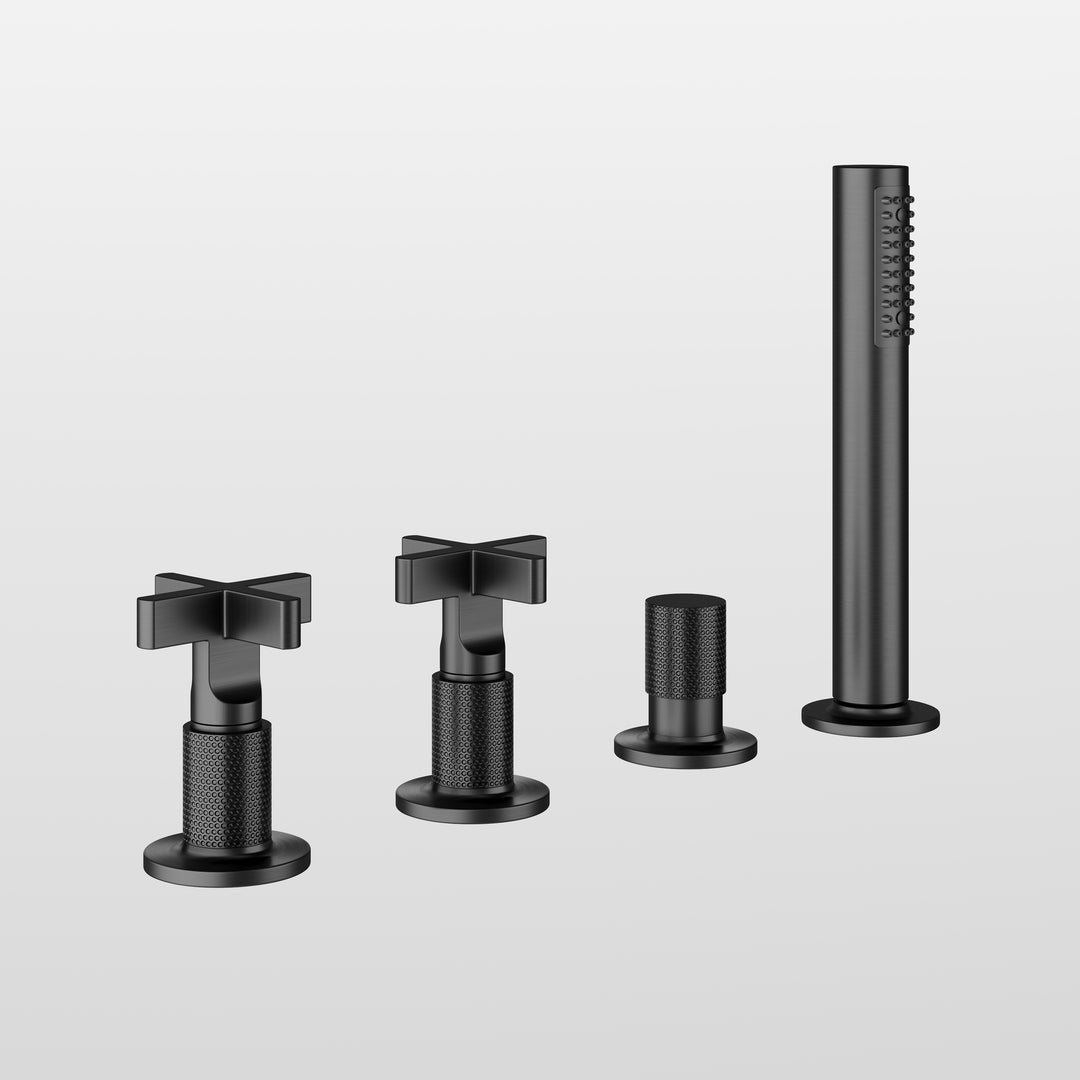 Inciso Tub Faucet Handles With Handshower - 58143 Bathroom Accessories GESSI Cromo  