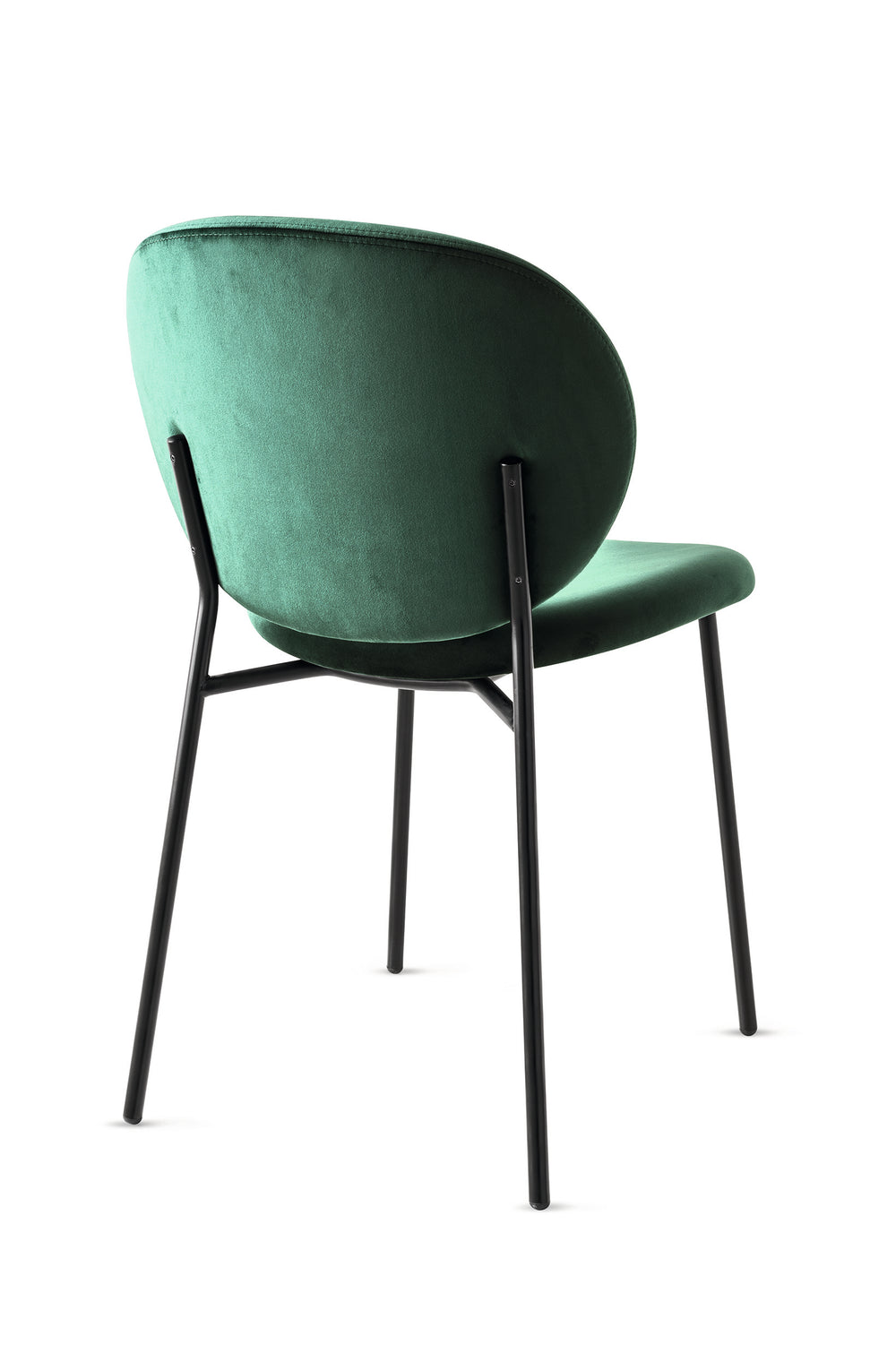 Inès Chair Matt Black Forest Green  Calligaris   