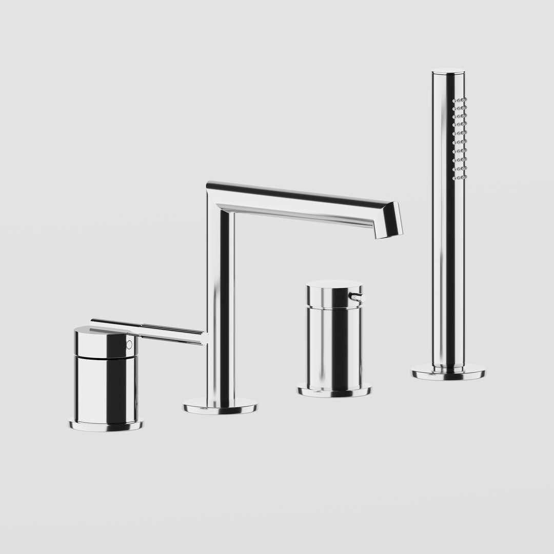 Ingranaggio Four Holes Bath Mixer - 63537 Bathroom Accessories GESSI Cromo  