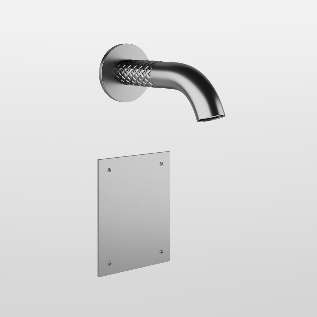 Intreccio Wall Mounted Electronic Mixer - 54114 Bathroom Accessories GESSI Steel Brushed  