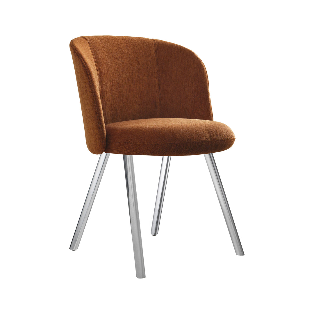 Mikado Dining Chair Chairs Vitra Iroko 2 Cognac Polished Aluminum