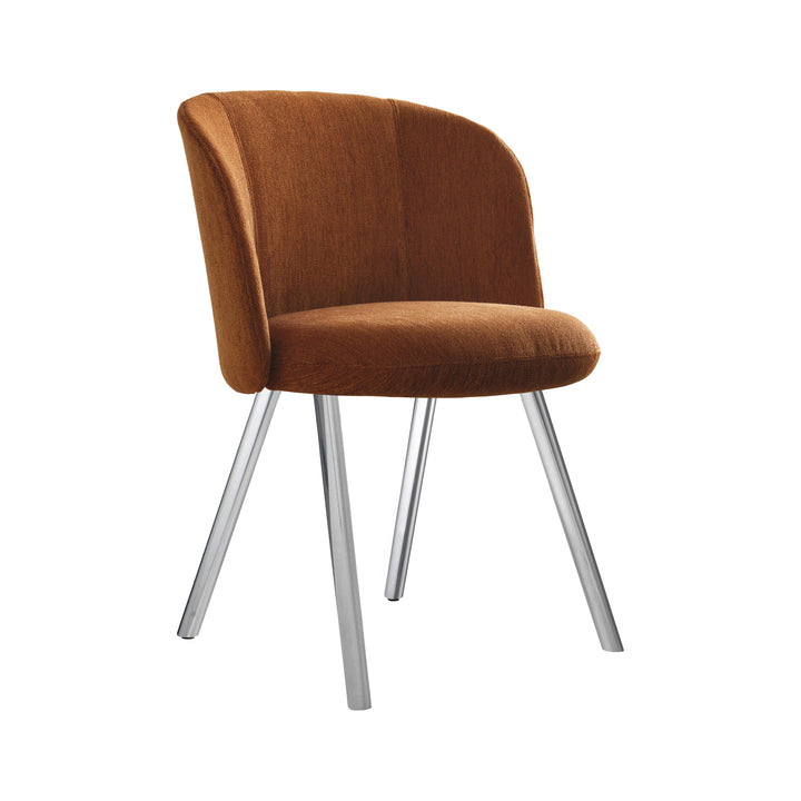 Mikado Dining Chair Chairs Vitra Iroko 2 Cognac Polished Aluminum