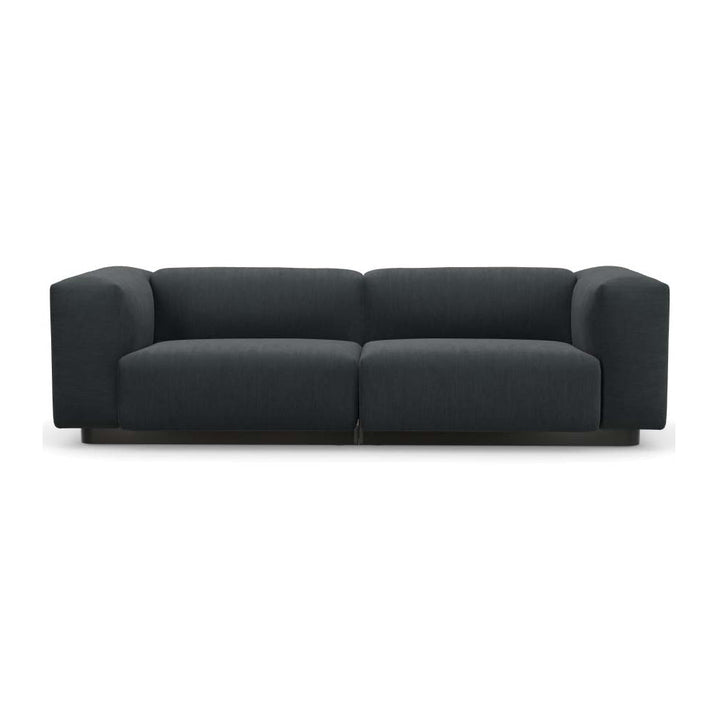 Soft Modular 2-Seater Sofa Sofas Vitra Iroko 2 Dark Gray High: 25.5 in height