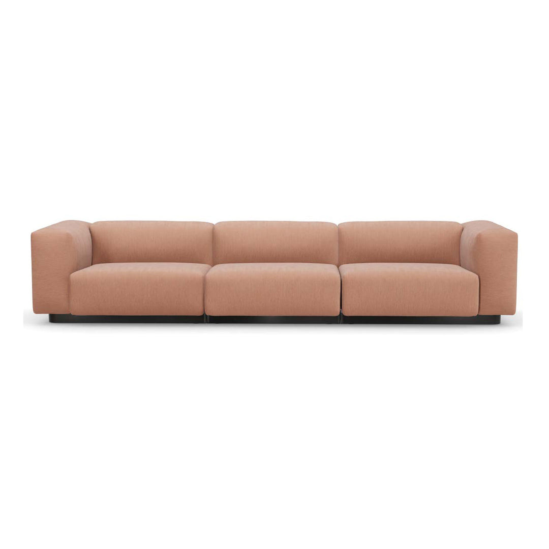 Soft Modular 3-Seater Sofa Sofas Vitra Iroko 2 Salmon High: 25.5 in height
