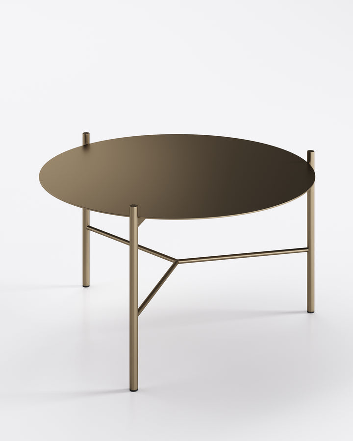 Jack Coffee Table Bronze Small Metal Top Small Coffee Table Eforma   