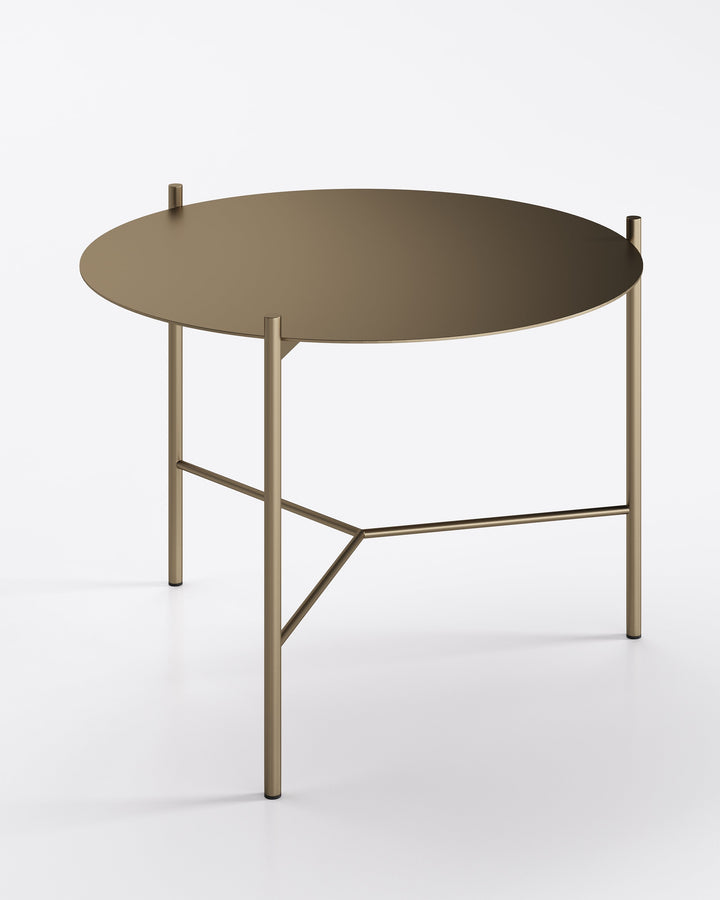Jack Coffee Table Bronze Large Metal Top High Coffee Table Eforma   