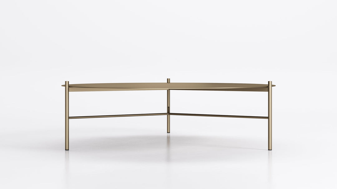 Jack Coffee Table Titanium Large Metal Top Low Coffee Table Eforma   