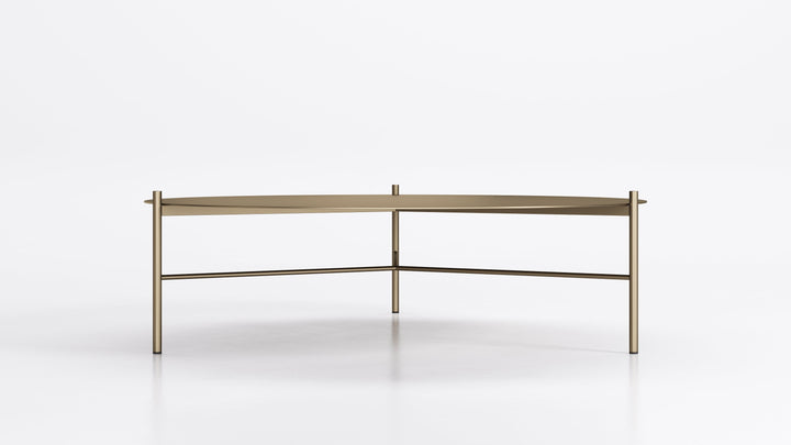 Jack Coffee Table Titanium Large Metal Top Low Coffee Table Eforma   