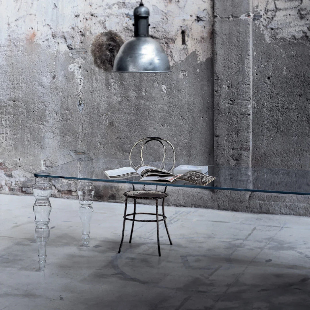 Post Modern Rectangular Dining Table Dining Table Glas Italia   