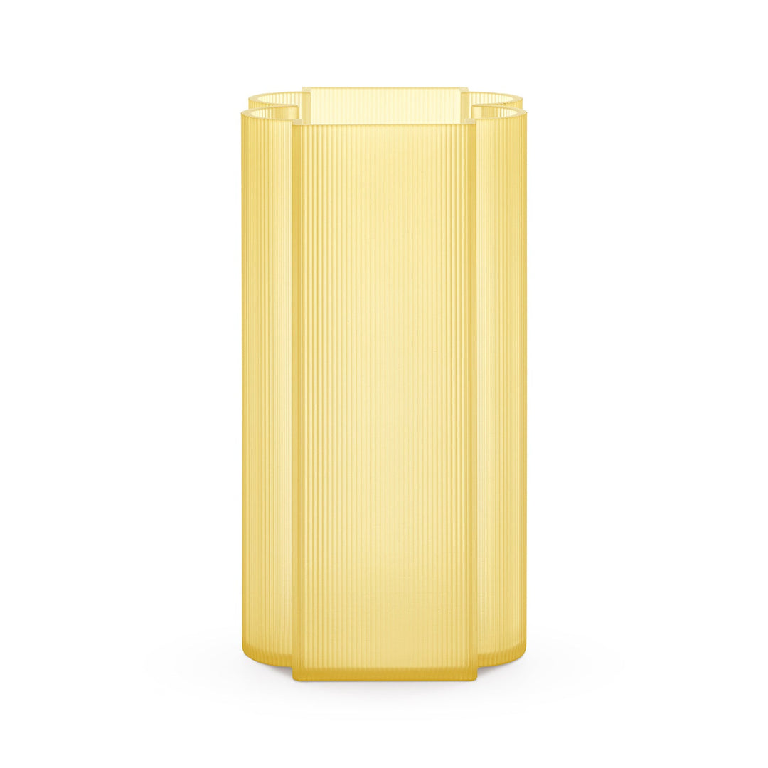 Okra Outdoor Vase Vases Kartell Yellow Tall: 13.4 in height