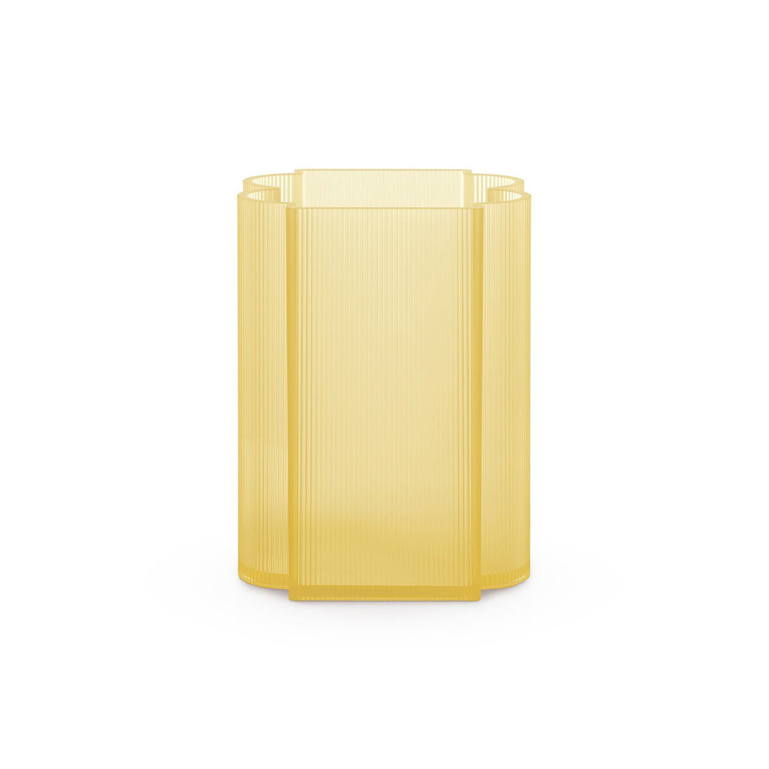 Okra Outdoor Vase Vases Kartell Yellow Low: 9.4 in height