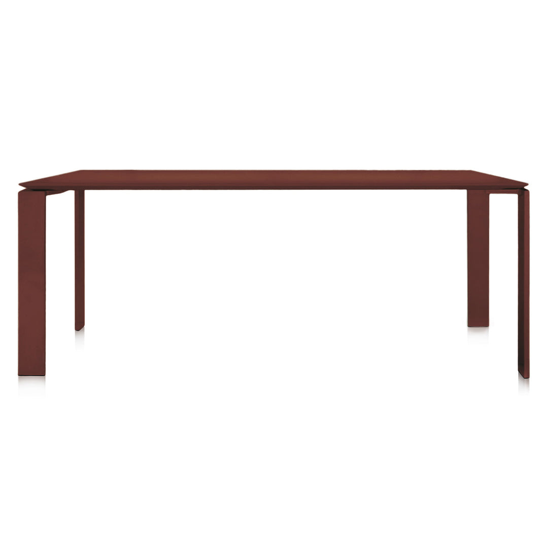 Four Soft Touch Dining Table Tables Kartell Burgundy