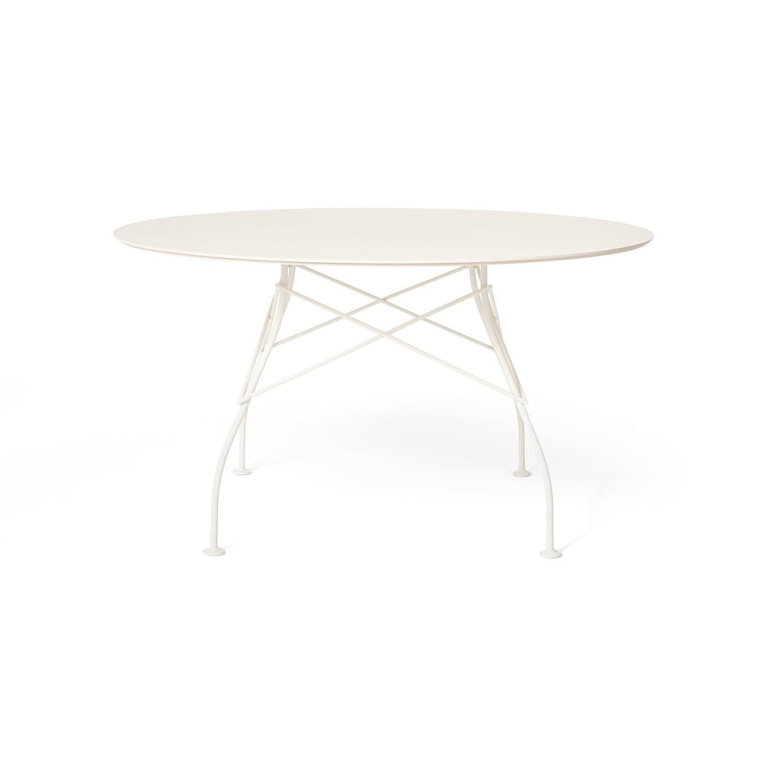 Glossy Outdoor Round Dining Table Tables Kartell White / White Small: 50.4 in diameter