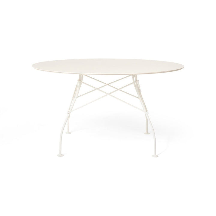 Glossy Outdoor Round Dining Table Tables Kartell White / White Small: 50.4 in diameter
