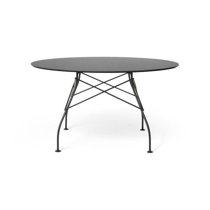 Glossy Outdoor Round Dining Table Tables Kartell Black / Black Small: 50.4 in diameter