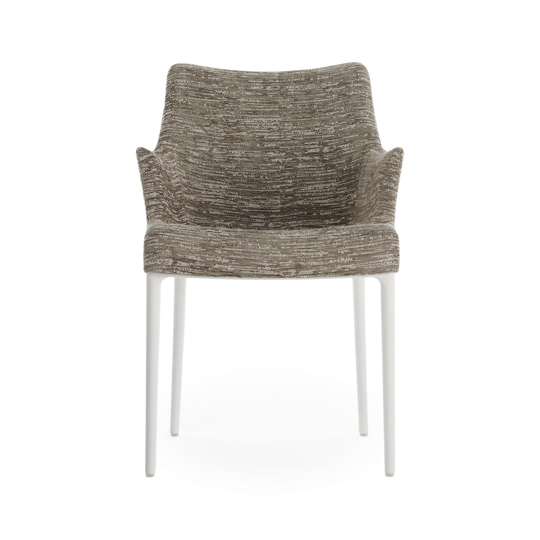 Eleganza Nia Dining Armchair Chairs Kartell Gray White