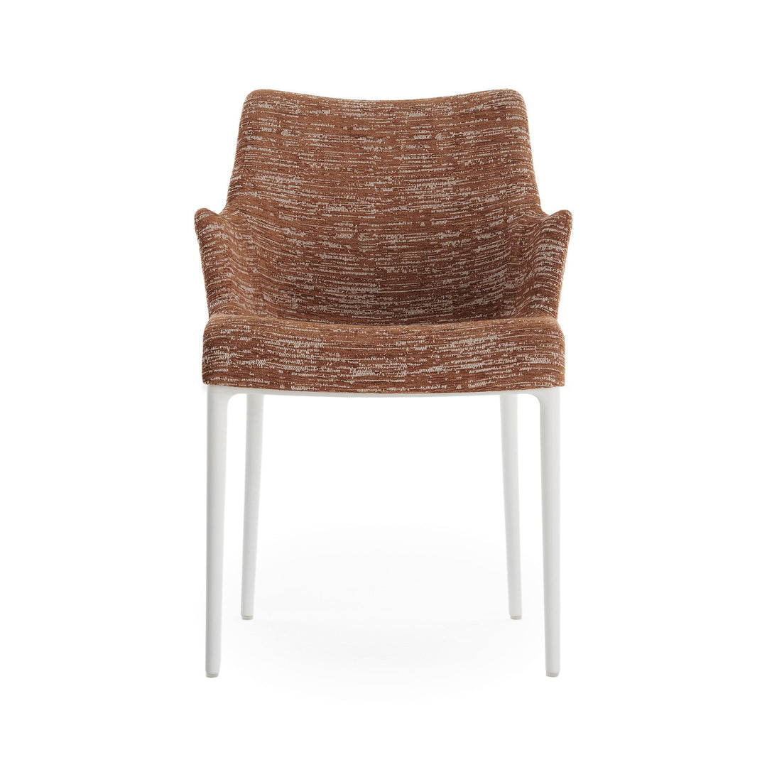 Eleganza Nia Dining Armchair Chairs Kartell Rust White