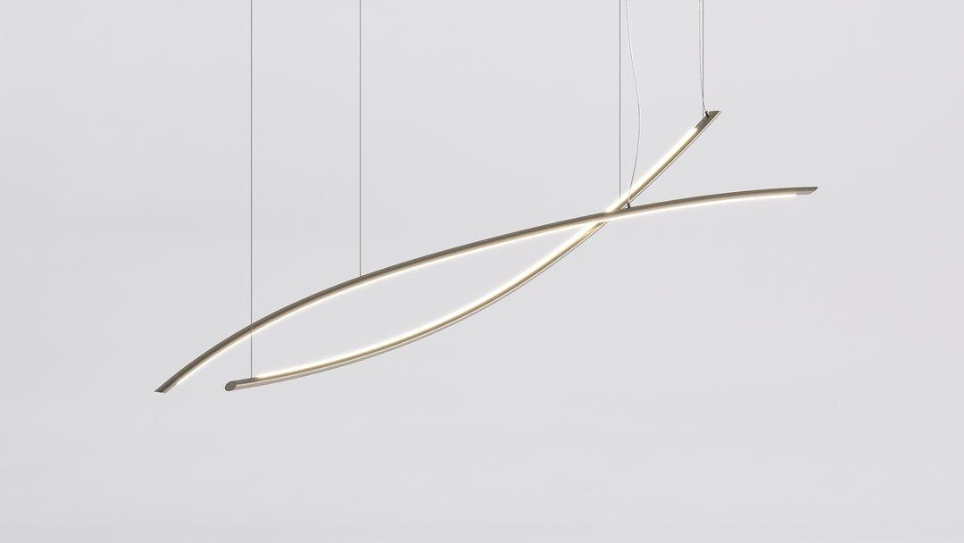 Katana Magnum Linear Suspension Composition Ceiling Light Fixtures Cattelan Italia