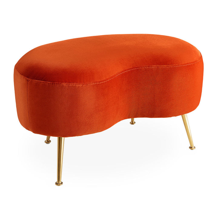 Kidney Ottoman Jonathan Adler Varese Persimmon