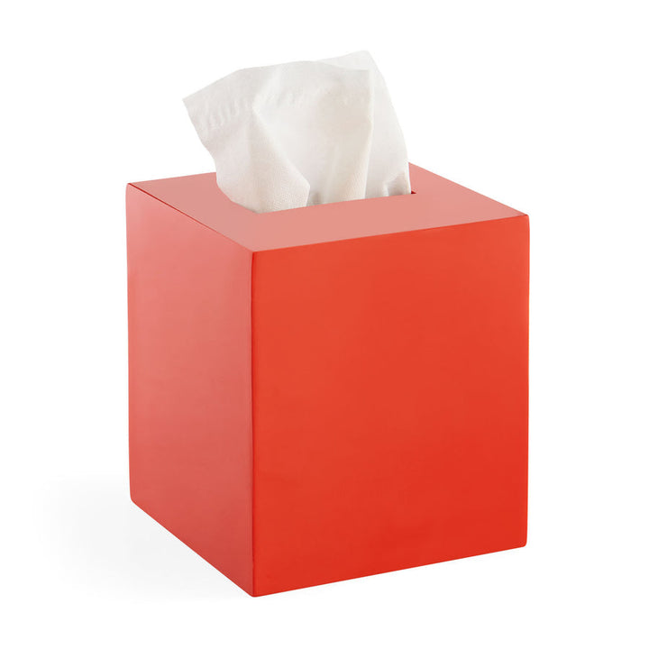 Lacquer Tissue Box Jonathan Adler Orange
