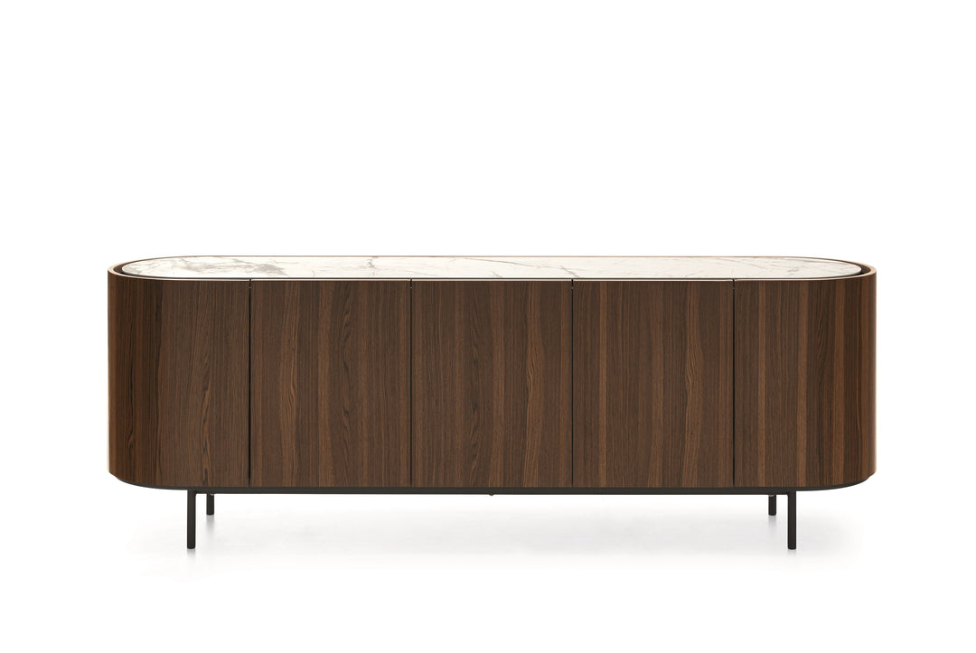 Lake 5-Door Sideboard White Marble Sideboards & Buffets Calligaris