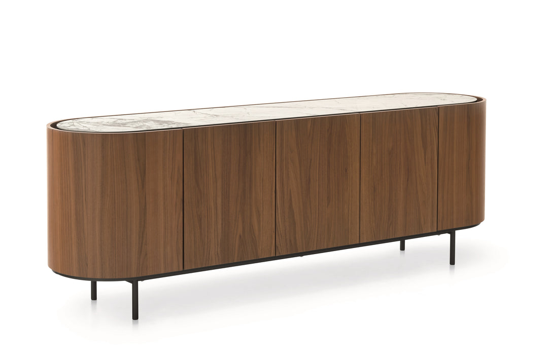 Lake 5-Door Sideboard White Marble Sideboards & Buffets Calligaris