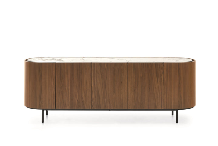 Lake 5-Door Sideboard White Marble Sideboards & Buffets Calligaris