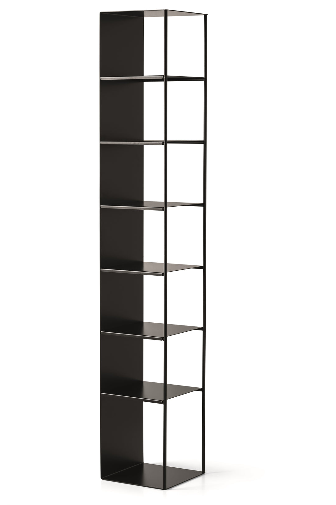 Line Bookcase Showroom Model Bookcases & Shelving Calligaris Metal - MATT BRONZE
