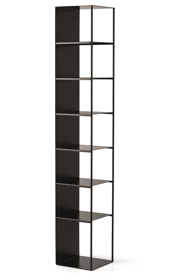 Line Bookcase Showroom Model Bookcases & Shelving Calligaris Metal - MATT BRONZE