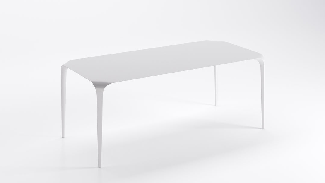 Link Rectangular dining table - White Cristalplant Dining Table B&B Italia