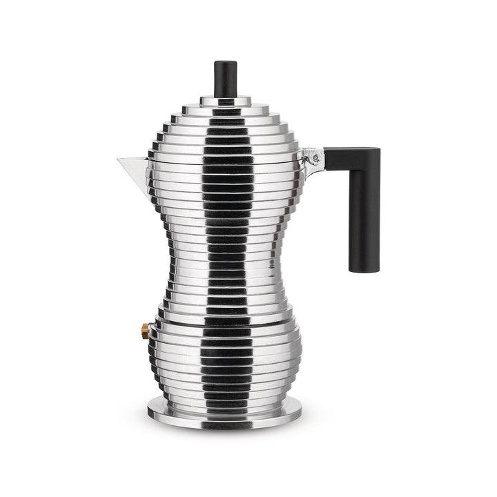 Michele De Lucchi Induction Pulcina Espresso Coffee Maker Coffee Makers & Espresso Machines Alessi Black Small: 5.07 oz
