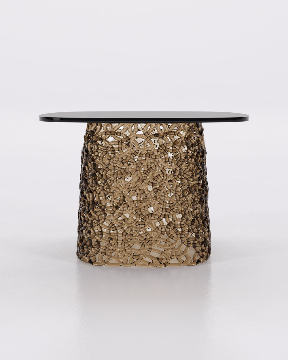 Macrame End Table Bronze Large end Tables Fiam   