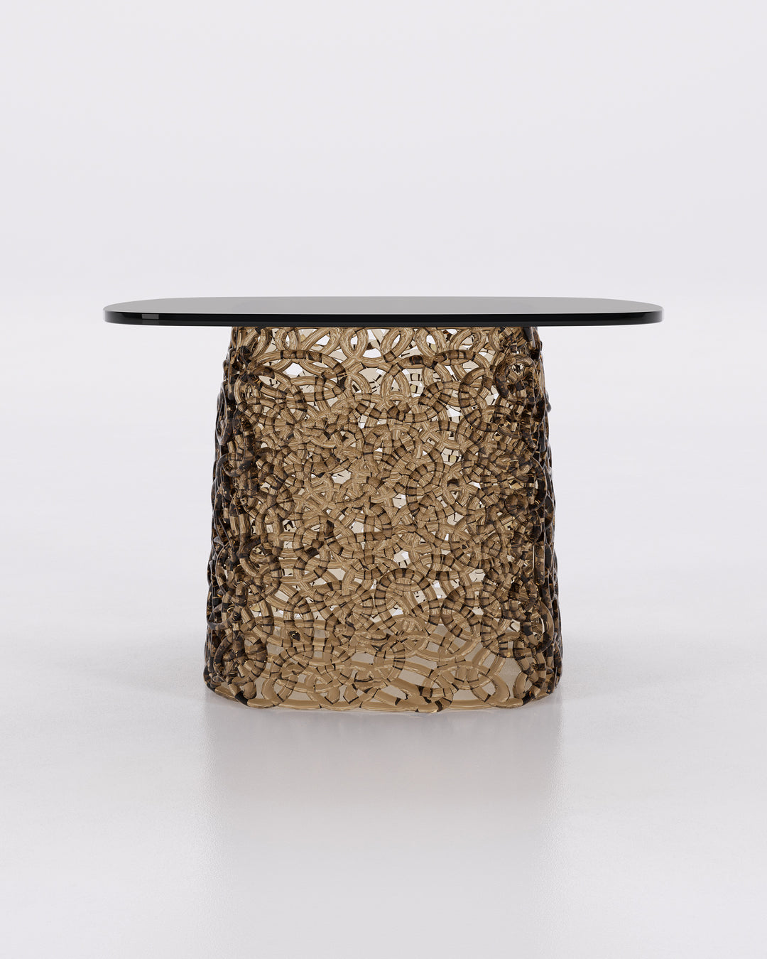 Macrame End Table Bronze Large end Tables Fiam   