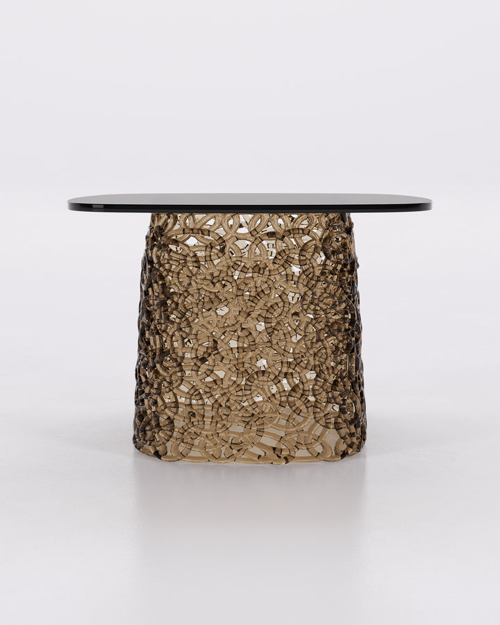 Macrame End Table Bronze Large end Tables Fiam   