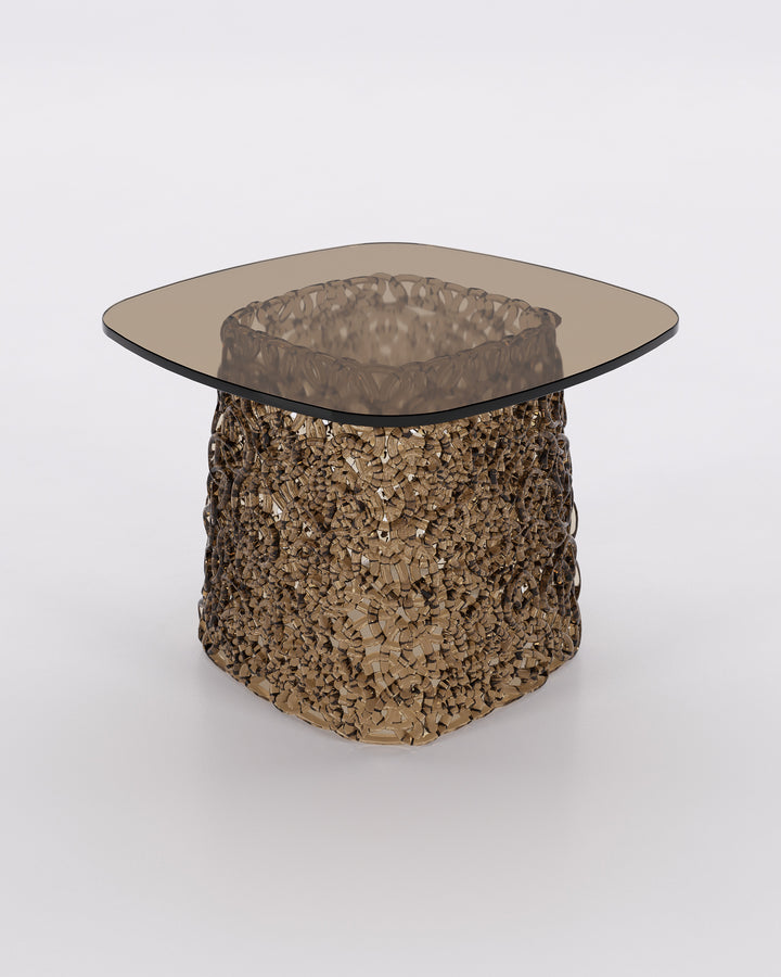 Macrame End Table Bronze Large end Tables Fiam   